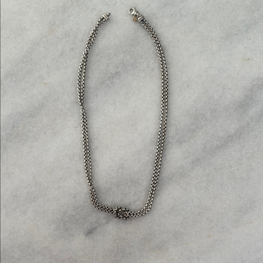 David Yurman Silver Chain Necklace 500$